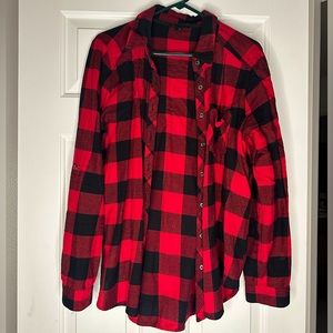 Black & red flannel